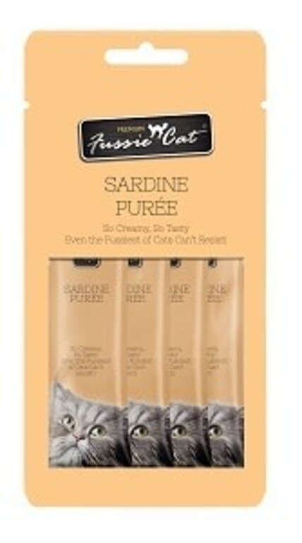 Fussie Cat Fussie Cat Puree Treat Sardine 4-Pack 0.5 oz