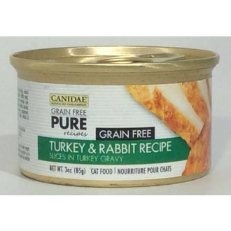 Canidae Canidae Grain-Free PURE Turkey & Rabbit Recipe with Slices in Turkey Gravy Canned Cat Food