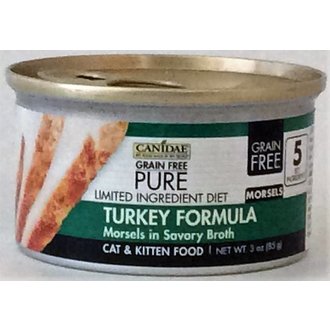 Canidae Canidae Grain-Free Pure LID Turkey Formula Morsels in Savory Broth Canned Cat & Kitten Food - 3 oz