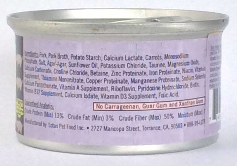 Lotus Lotus Just Juicy Pork Stew Grain-Free Canned Cat Food