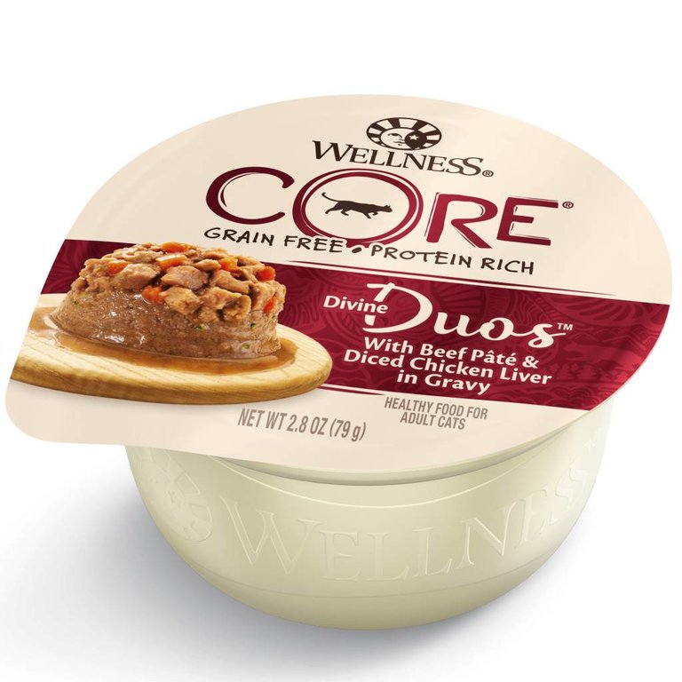 Wellness Wellness Divine Duos Pate & Diced Wet Cat Food Cups, 2.8 oz