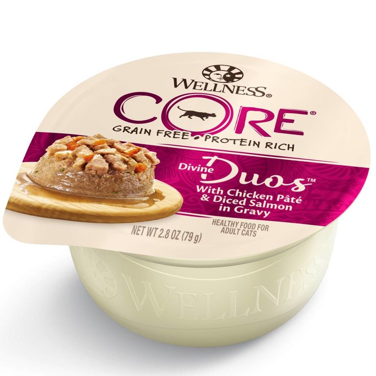 Wellness Wellness Divine Duos Pate & Diced Wet Cat Food Cups, 2.8 oz