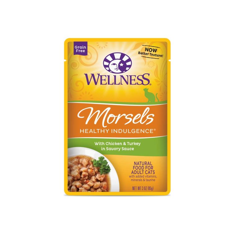 Wellness Wellness Healthy Indulgence Grain-Free Entree Cat Food Pouches, 3 oz