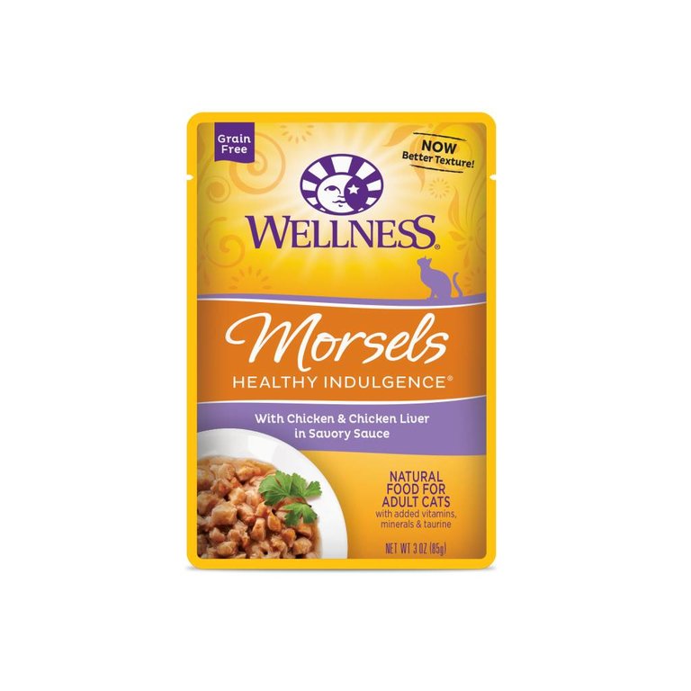 Wellness Wellness Healthy Indulgence Grain-Free Entree Cat Food Pouches, 3 oz