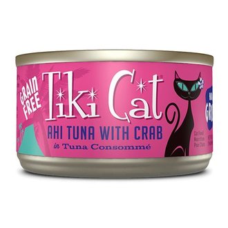 Tiki Cat Tiki Cat Hana Grill Ahi Tuna with Crab in Tuna Consomme Canned Cat Food