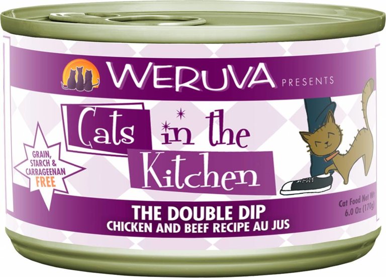 Weruva Weruva Cats in the Kitchen The Double Dip Chicken & Beef Au Jus Grain-Free Recipe Canned Cat Food