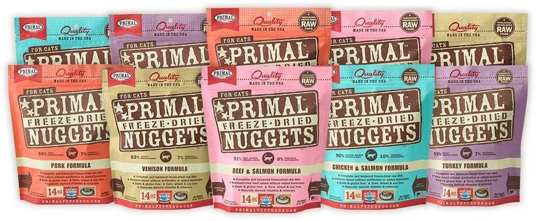 Primal Primal Raw Freeze-Dried Nuggets Feline Formula