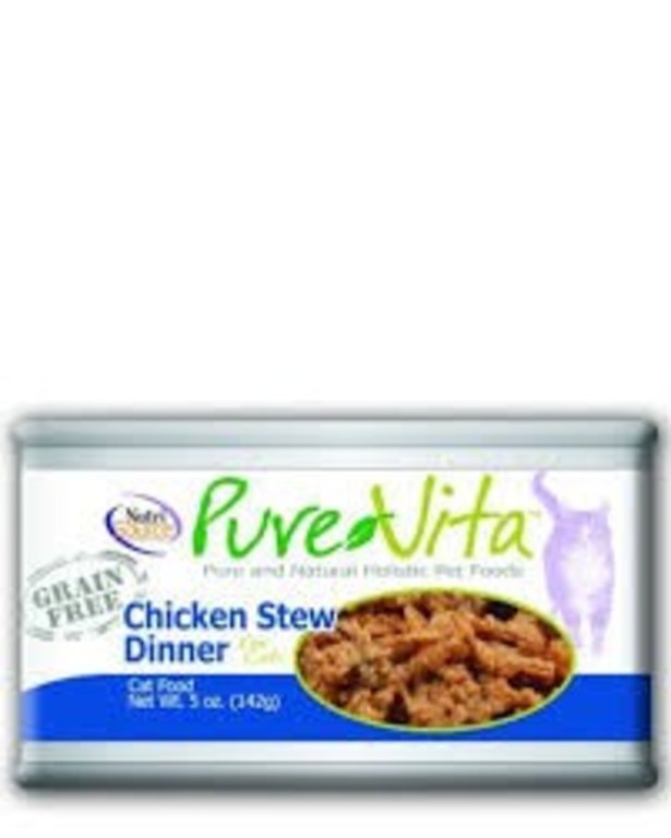 Pure Vita Pure Vita Stew Dinner Canned Cat Food, 5 oz