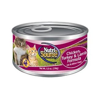 Nutrisource Nutrisource Chicken, Turkey & Lamb Canned Cat Food