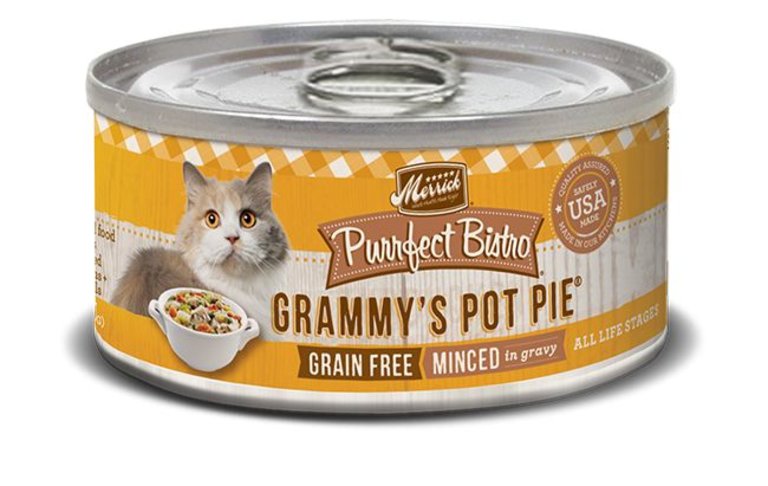 Merrick Merrick Purrfect Bistro Grain-Free Grammy's Pot Pie Minced in Gravy Canned Cat Food