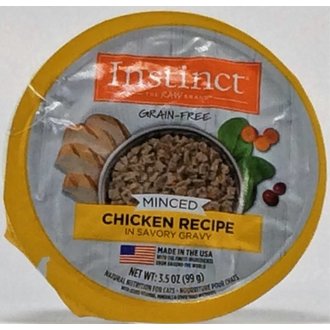 Nature's Variety Instinct by Nature's Variety Grain-Free Minced Recipe with Real Chicken Wet Cat Food Cups