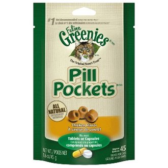 Greenies Greenies Feline Pill Pockets Salmon Cat Treats 1.6 oz - 45 Ct
