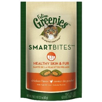 Greenies Greenies Feline Smartbites Healthy Skin & Fur Chicken Cat Treats
