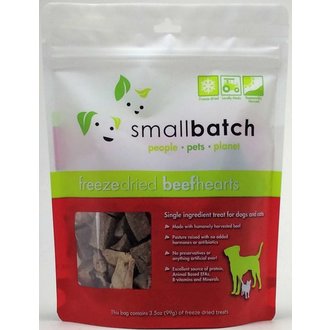 Small Batch Small Batch Beef Hearts Freeze Dried Cat Treats, 3.5 oz