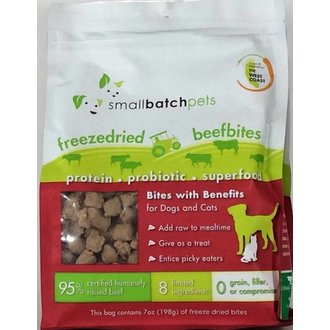 Small Batch Small Batch Freeze-Dried Beef Bites Cat Treats, 7 oz