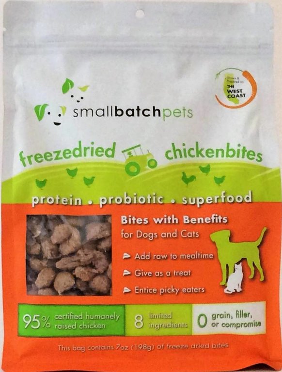 Small Batch Small Batch Freeze-Dried Chicken Bites Cat Treats, 7 oz