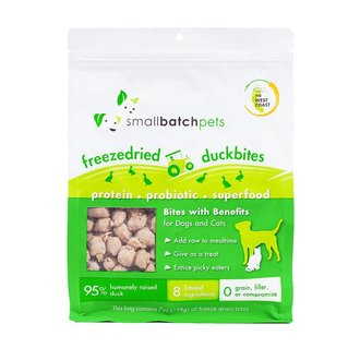 Small Batch Small Batch Pets Freeze-Dried Duck Bites Cat Treats, 7 oz