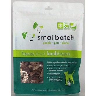Small Batch Small Batch Lamb Hearts Freeze Dried Cat Treats, 3.5 oz