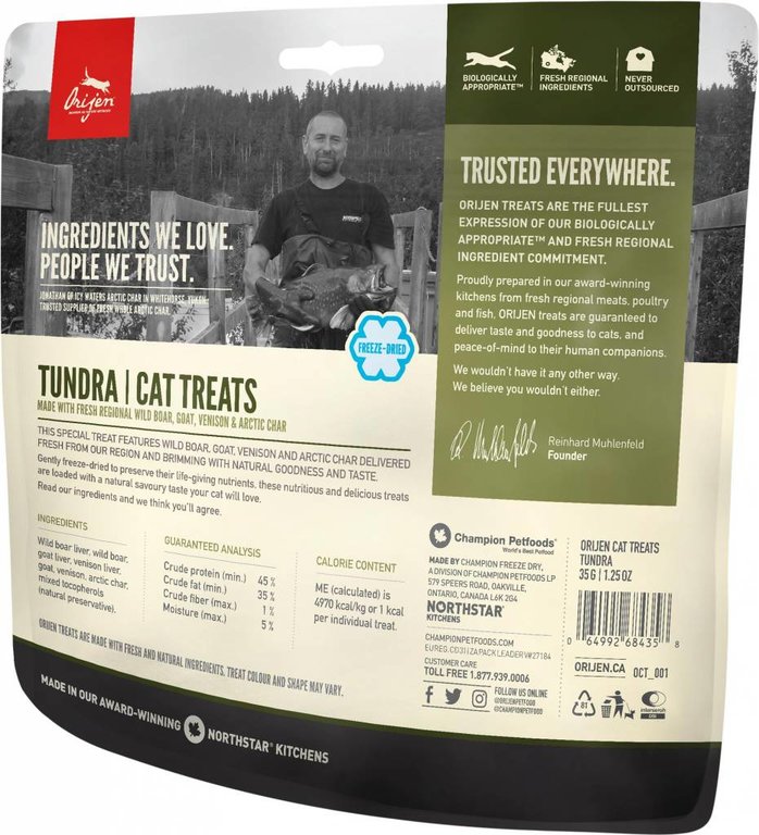 Orijen Orijen Tundra Freeze-Dried Cat Treats, 1.25 oz