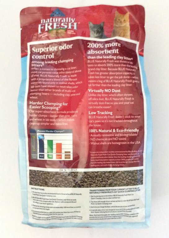 Blue Buffalo Blue Buffalo Naturally Fresh Walnut-Based Multi-Cat Quick-Clumping Cat Litter