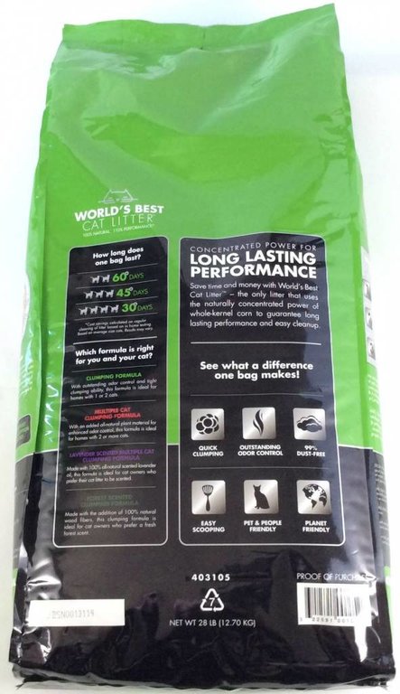 World's Best Cat Litter Worlds Best Cat Litter Original Clumping Formula