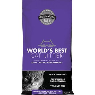 World's Best Cat Litter Worlds Best Cat Litter Multiple Cat Clumping Formula Lavender Scented