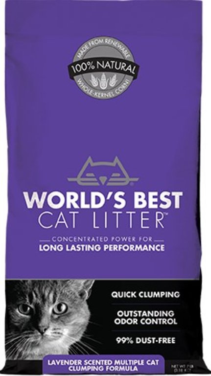 World's Best Cat Litter Worlds Best Cat Litter Multiple Cat Clumping Formula Lavender Scented