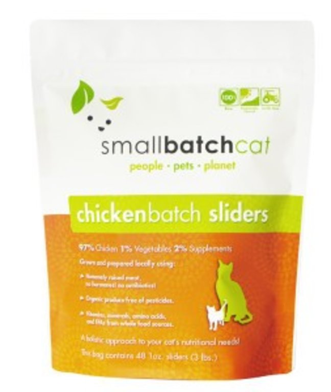 Small Batch SmallBatch Sliders Raw Cat Food, 3 LB