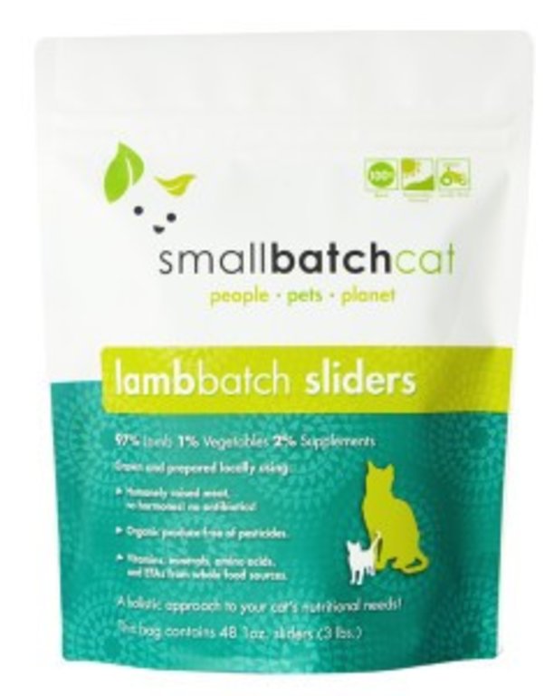 Small Batch SmallBatch Sliders Raw Cat Food, 3 LB