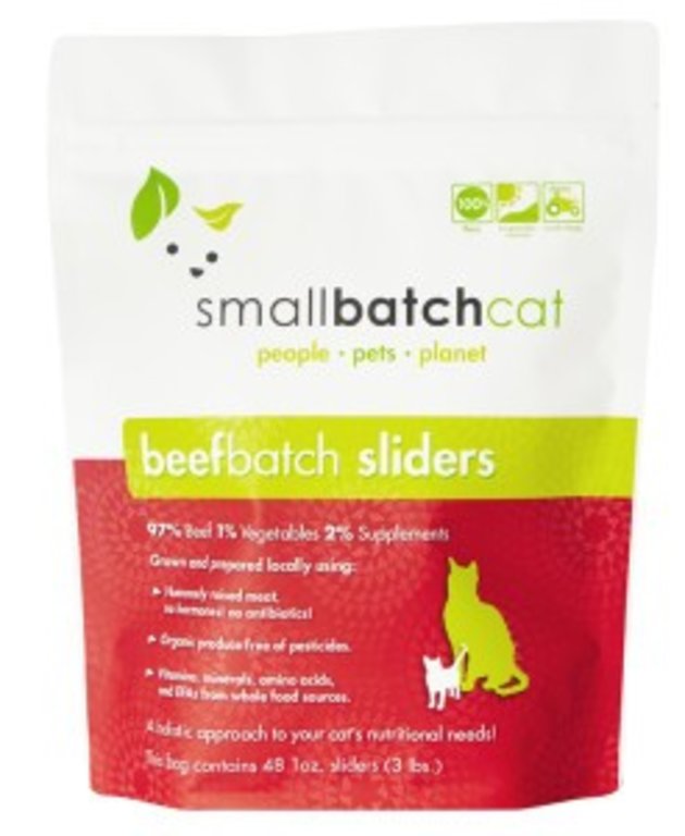 Small Batch SmallBatch Sliders Raw Cat Food, 3 LB