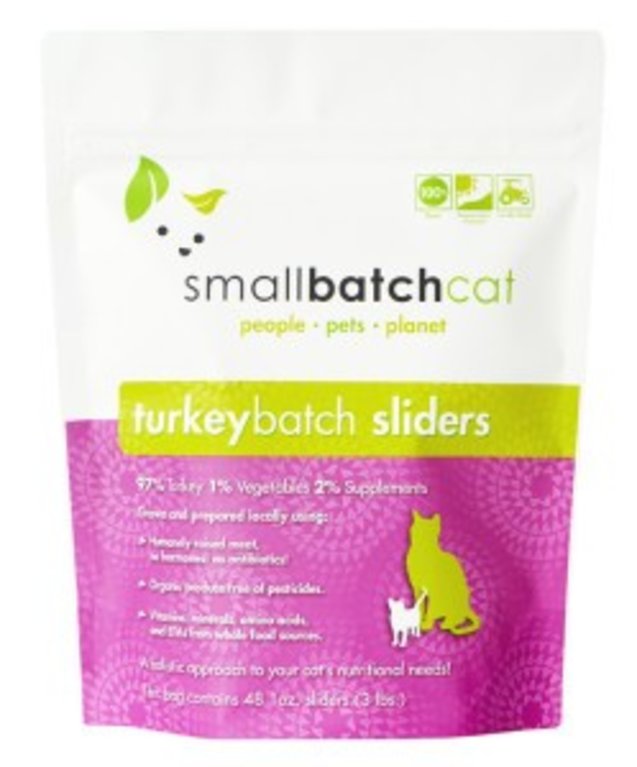 Small Batch SmallBatch Sliders Raw Cat Food, 3 LB