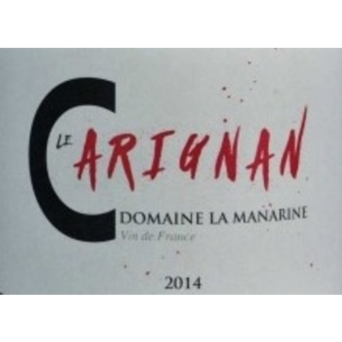 Wine DOMAINE LA MANARINE LE CARIGNAN 2016 Wine DOMAINE LA MANARINE LE CARIGNAN 2016