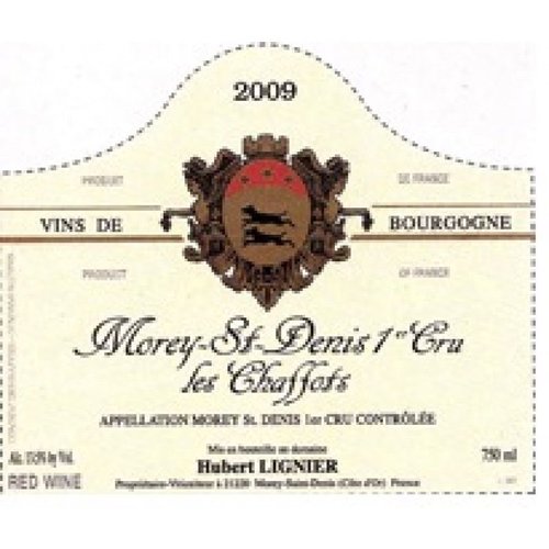 Wine HUBERT LIGNIER MOREY-SAINT-DENIS 'LES CHAFFOTS' 1ER CRU 2011 Wine HUBERT LIGNIER MOREY-SAINT-DENIS 'LES CHAFFOTS' 1ER CRU 2011