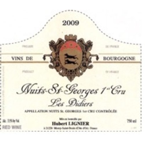 Wine HUBERT LIGNIER NUITS-SAINT-GEORGES 'LES DIDIERS' 1ER CRU 2009 1.5L Wine HUBERT LIGNIER NUITS-SAINT-GEORGES 'LES DIDIERS' 1ER CRU 2009 1.5L