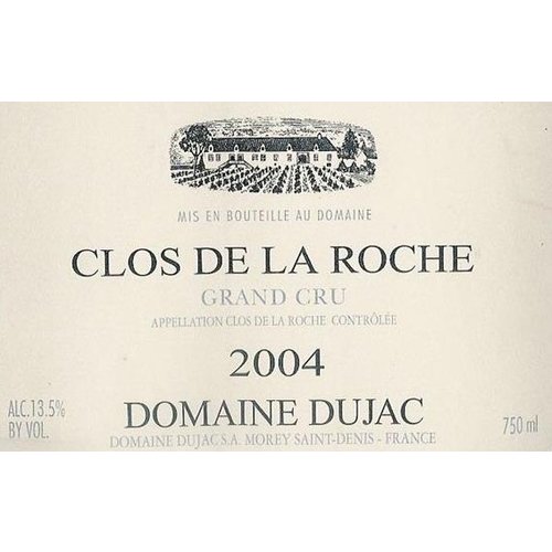 Wine DOMAINE DUJAC CLOS DE LA ROCHE GRAND CRU 2011 Wine DOMAINE DUJAC CLOS DE LA ROCHE GRAND CRU 2011