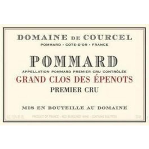 Wine DOMAINE DE COURCEL POMMARD 'GRAND CLOS DES EPENOTS' 1ER CRU 2010 Wine DOMAINE DE COURCEL POMMARD 'GRAND CLOS DES EPENOTS' 1ER CRU 2010