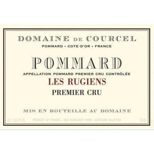 Wine DOMAINE DE COURCEL POMMARD 'LES RUGIENS' 1ER CRU 2010 Wine DOMAINE DE COURCEL POMMARD 'LES RUGIENS' 1ER CRU 2010