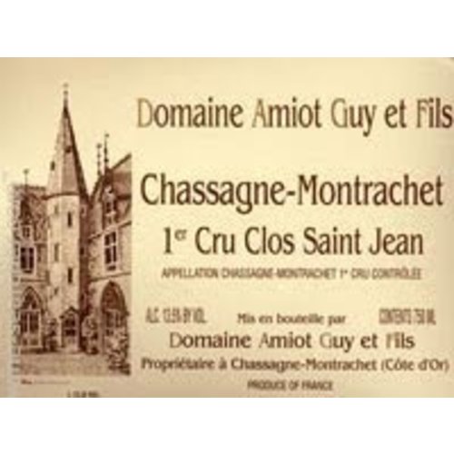 Wine AMIOT GUY ET FILS CHASSAGNE MONTRACHET 'CLOS SAINT JEAN' 1ER CRU ROUGE 2011 Wine AMIOT GUY ET FILS CHASSAGNE MONTRACHET 'CLOS SAINT JEAN' 1ER CRU ROUGE 2011