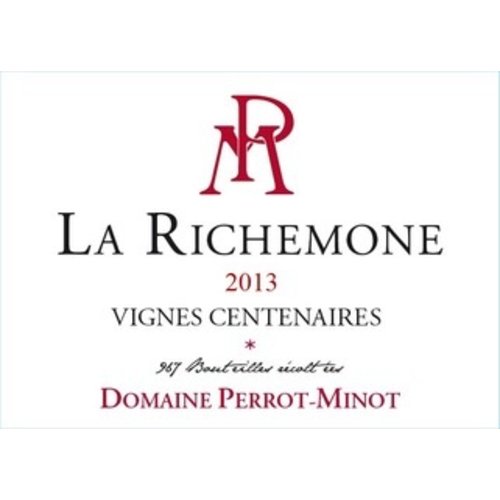 Wine PERROT-MINOT NUITS SAINT GEORGES 'LA RICHEMONE' VIGNES CENTENAIRE ULTRA 1ER CRU 2013 Wine PERROT-MINOT NUITS SAINT GEORGES 'LA RICHEMONE' VIGNES CENTENAIRE ULTRA 1ER CRU 2013