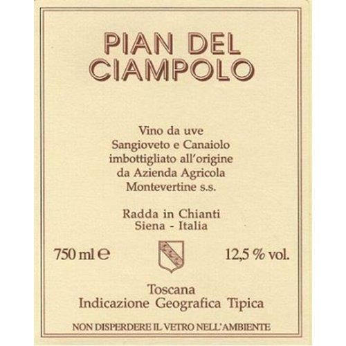 Wine MONTEVERTINE PIAN DEL CIAMPOLO ROSSO DI TOSCANA 2016 1.5L Wine MONTEVERTINE PIAN DEL CIAMPOLO ROSSO DI TOSCANA 2016 1.5L