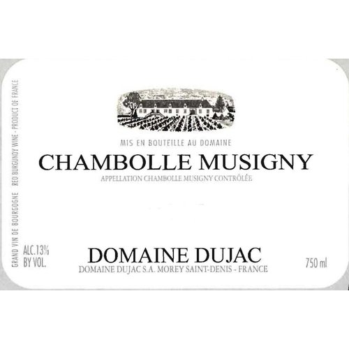 Wine DOMAINE DUJAC CHAMBOLLE-MUSIGNY 2016 Wine DOMAINE DUJAC CHAMBOLLE-MUSIGNY 2016