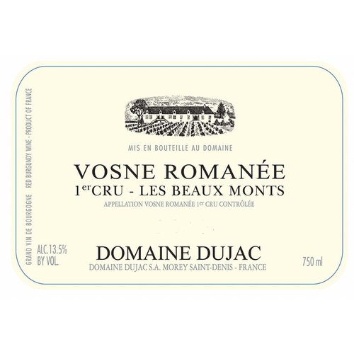 Wine DOMAINE DUJAC VOSNE-ROMANEE 1ER CRU LES BEAUX MONTS 2016 Wine DOMAINE DUJAC VOSNE-ROMANEE 1ER CRU LES BEAUX MONTS 2016