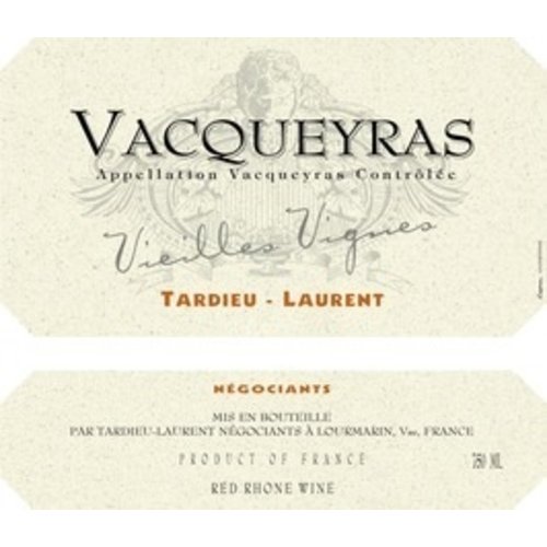 Wine TARDIEU-LAURENT VACQUEYRAS VIELLES VIGNES 2015 Wine TARDIEU-LAURENT VACQUEYRAS VIELLES VIGNES 2015