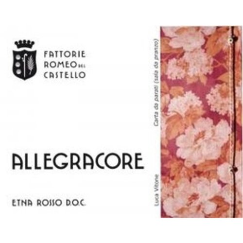 Wine ROMEO DEL CASTELLO ‘ALLEGRACORE’ ETNA ROSSO 2016 Wine ROMEO DEL CASTELLO ‘ALLEGRACORE’ ETNA ROSSO 2016