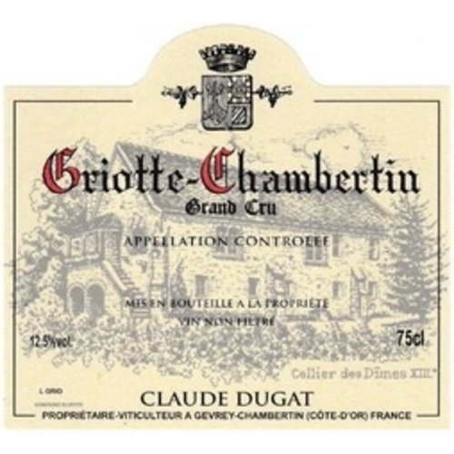 Wine CLAUDE DUGAT GRIOTTE-CHAMBERTIN GRAND CRU 2015 Wine CLAUDE DUGAT GRIOTTE-CHAMBERTIN GRAND CRU 2015