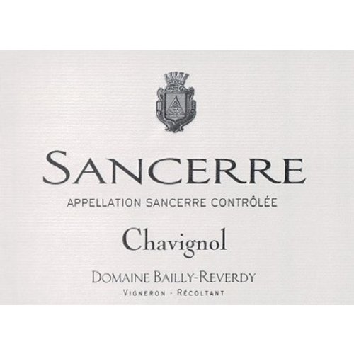 Wine DOMAINE BAILLY-REVERDY SANCERRE CHAVIGNOL 2017 Wine DOMAINE BAILLY-REVERDY SANCERRE CHAVIGNOL 2017