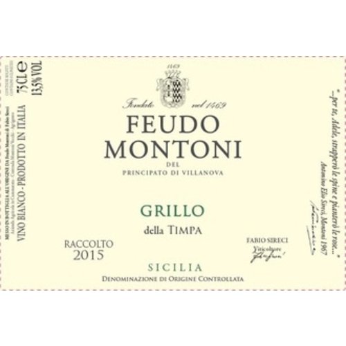 Wine FEUDO MONTONI GRILLO DELLA TIMPA 2017 Wine FEUDO MONTONI GRILLO DELLA TIMPA 2017
