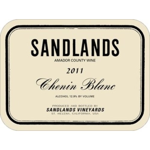 Wine SANDLANDS VINEYARDS CHENIN BLANC ‘AMADOR COUNTY’ 2016 Wine SANDLANDS VINEYARDS CHENIN BLANC ‘AMADOR COUNTY’ 2016