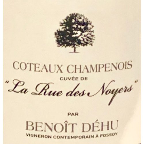 Wine BENOIT DEHU COTEAUX CHAMPENOIS ROUGE LA RUE DES NOYERS 2014 Wine BENOIT DEHU COTEAUX CHAMPENOIS ROUGE LA RUE DES NOYERS 2014