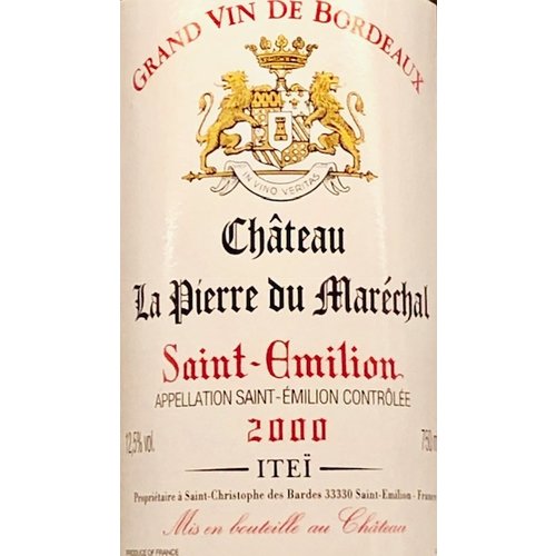 Wine CHATEAU LA PIERRE DU MARECHAL SAINT-EMILION 2000 Wine CHATEAU LA PIERRE DU MARECHAL SAINT-EMILION 2000